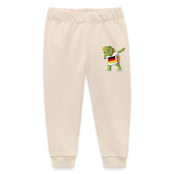 Deutschland Dabbing Schildkröte - Baby Organic Jogginghose Baby Tumbler von Stanley/Stella - Natur - Vorne