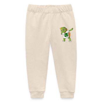 Pakistan Dabbing turtle - Baby Organic Sweatpants by Stanley/Stella - soft Ecru - Front