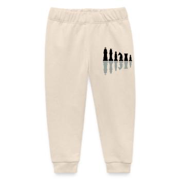 chess - Baby Organic Sweatpants by Stanley/Stella - soft Ecru - Front