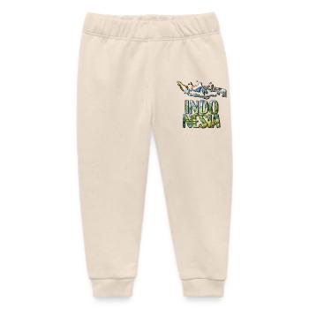 Watercolor Map Indonesia - Baby Organic Sweatpants by Stanley/Stella - soft Ecru - Front