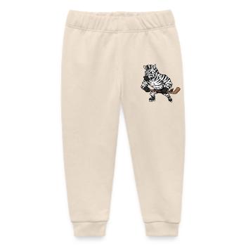 Cooles Zebra Eishockeyspieler Herrchen Hockey Fan - Baby Organic Jogginghose Baby Tumbler von Stanley/Stella - Natur - Vorne