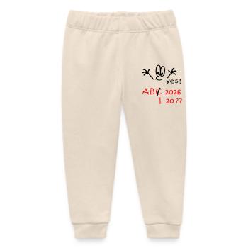 Schulanfang 2026 Abitur ? - Baby Organic Jogginghose Baby Tumbler von Stanley/Stella - Natur - Vorne