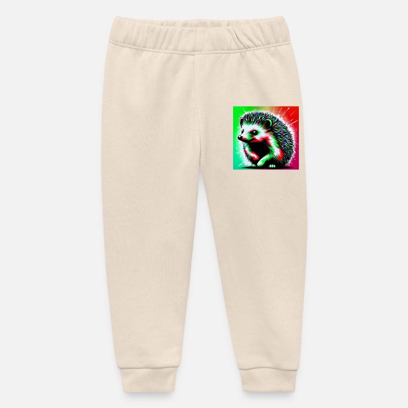 hérisson - Pantalon de jogging bébé bio Stanley/Stella - écru doux