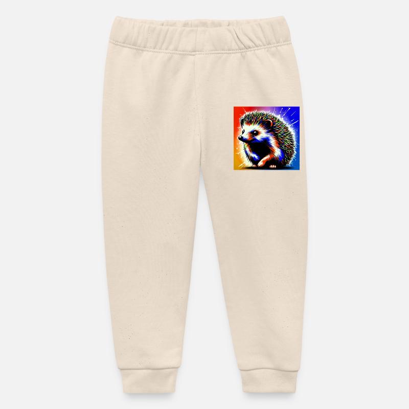 hérisson - Pantalon de jogging bébé bio Stanley/Stella - écru doux