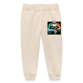 Faultier - Baby Organic Jogginghose Baby Tumbler von Stanley/Stella - Natur - Vorne
