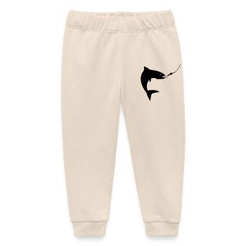 angling - Baby Organic Sweatpants by Stanley/Stella - soft Ecru - Front