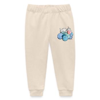 Sheep on whool - Baby Organic Sweatpants by Stanley/Stella - soft Ecru - Front
