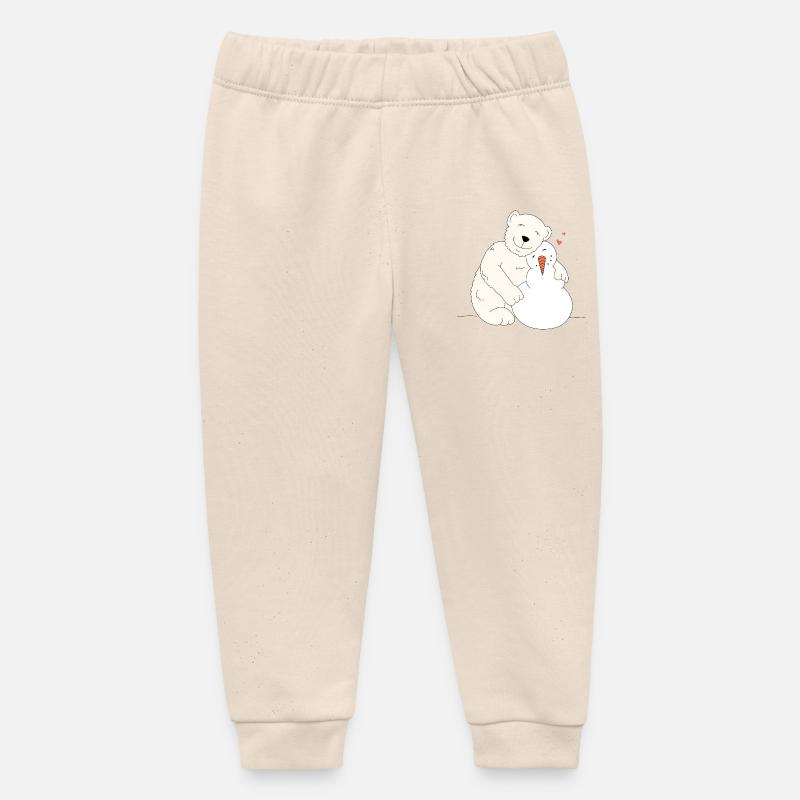Meilleurs ami - Pantalon de jogging bébé bio Stanley/Stella - écru doux