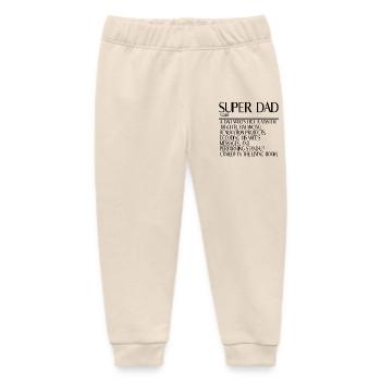 Super Papa – Multitasking ohne Pause - Baby Organic Jogginghose Baby Tumbler von Stanley/Stella - Natur - Vorne