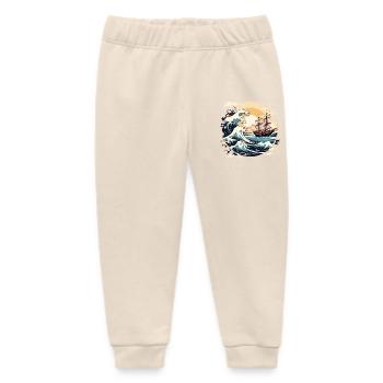 Sail - Baby Organic Sweatpants by Stanley/Stella - soft Ecru - Front