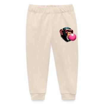 Affe - Baby Organic Jogginghose Baby Tumbler von Stanley/Stella - Natur - Vorne