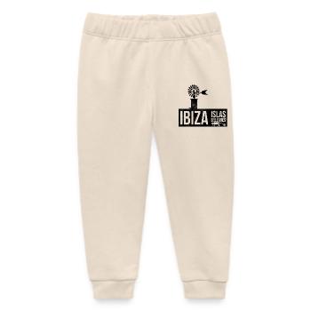 Ibiza Inseln Silhouette Windrad - Baby Organic Jogginghose Baby Tumbler von Stanley/Stella - Natur - Vorne