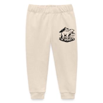 polar bear - Baby Organic Sweatpants by Stanley/Stella - soft Ecru - Front