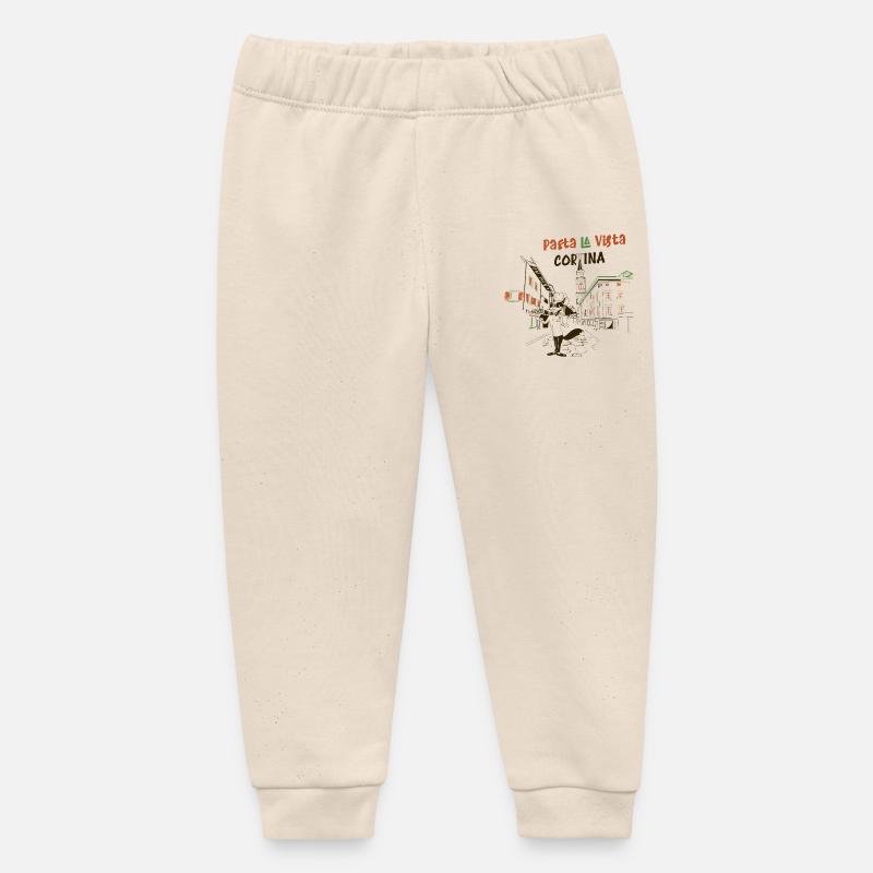 Pasta la Vista - Cortina - Pantalon de jogging bébé bio Stanley/Stella - écru doux