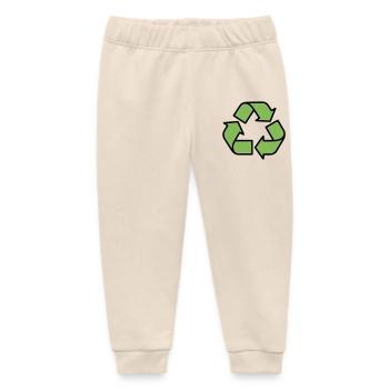  Recycling Zeichen Outline - Baby Organic Jogginghose Baby Tumbler von Stanley/Stella - Natur - Vorne