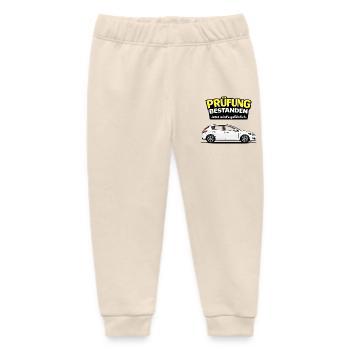 Prüfung bestanden – Jetzt wird’s gefährlich - Baby Organic Jogginghose Baby Tumbler von Stanley/Stella - Natur - Vorne