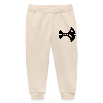 Sickle Fish Illustration Fantasy Fish - Baby Organic Sweatpants by Stanley/Stella - soft Ecru - Front