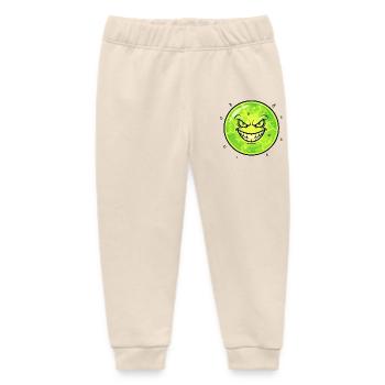 Grim Moon with Grin - Baby Organic Sweatpants by Stanley/Stella - soft Ecru - Front