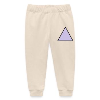 hipster triangle triangle shape - Baby Organic Sweatpants by Stanley/Stella - soft Ecru - Front