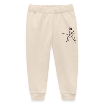 Lustiger Fechter - Baby Organic Jogginghose Baby Tumbler von Stanley/Stella - Natur - Vorne