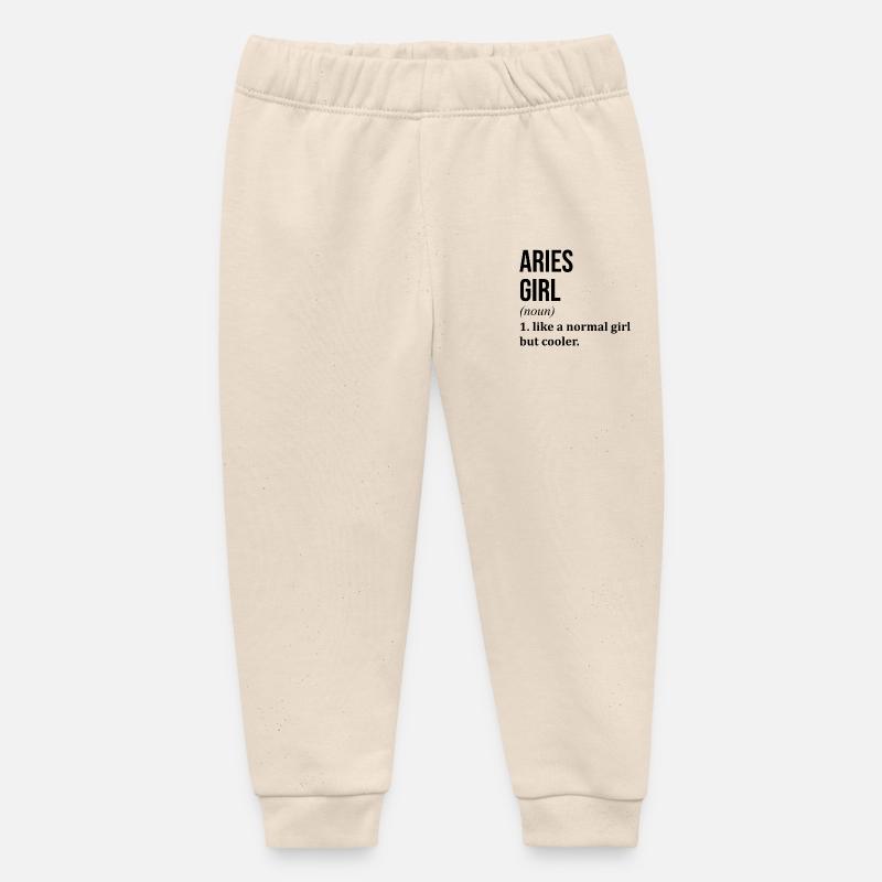 Bélier - Pantalon de jogging bébé bio Stanley/Stella - écru doux