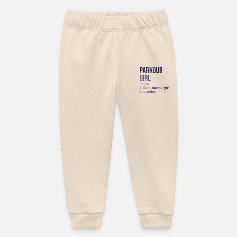 Parkour - Pantalon de jogging bébé bio Stanley/Stella - écru doux