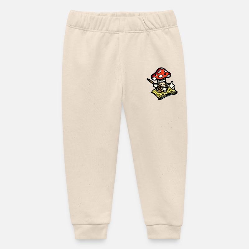 Champignon Mage - Pantalon de jogging bébé bio Stanley/Stella - écru doux