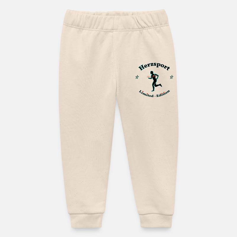 Hertz Sport - Pantalon de jogging bébé bio Stanley/Stella - écru doux