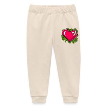 Resilient Heart - Baby Organic Sweatpants by Stanley/Stella - soft Ecru - Front