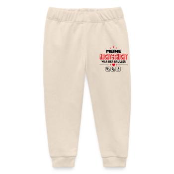 Nachtschicht Nachts Gebrüll Geschrei Babysprüche - Baby Organic Jogginghose Baby Tumbler von Stanley/Stella - Natur - Vorne