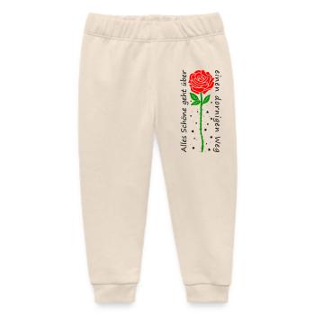 Alles Schöne geht über einen dornigen Weg - Baby Organic Jogginghose Baby Tumbler von Stanley/Stella - Natur - Vorne