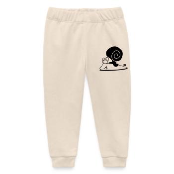 Snail - Baby Organic Sweatpants by Stanley/Stella - soft Ecru - Front