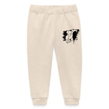 Superheld Graffiti - Baby Organic Jogginghose Baby Tumbler von Stanley/Stella - Natur - Vorne