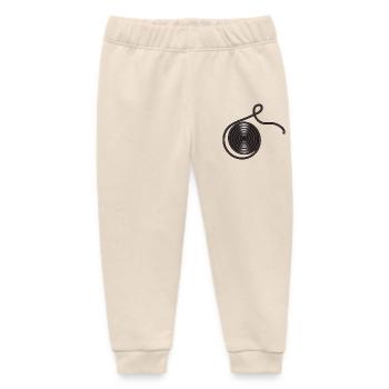 black liquorice rolled as a snail. - Baby Organic Sweatpants by Stanley/Stella - soft Ecru - Front