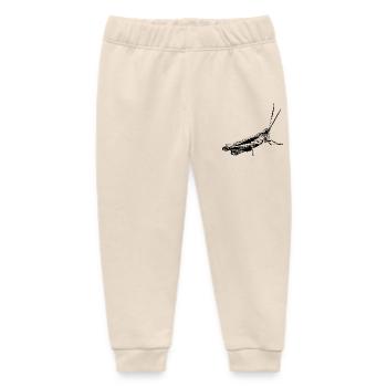 Grasshopper / Grasshopper / Graphic black - Baby Organic Sweatpants by Stanley/Stella - soft Ecru - Front