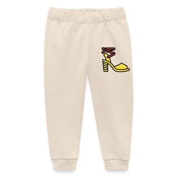 High Heel Shoe Fashion Italy Fashionista - Baby Organic Sweatpants by Stanley/Stella - soft Ecru - Front