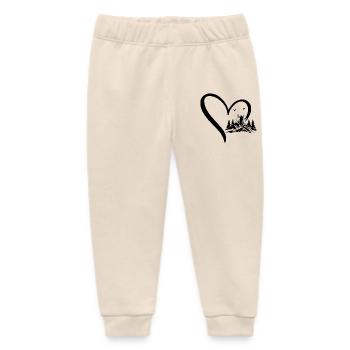 Hiking Lover Mountain Hiking Heart - Baby Organic Jogginghose Baby Tumbler von Stanley/Stella - Natur - Vorne