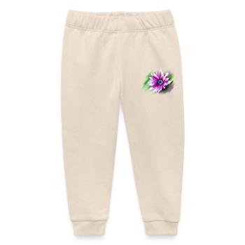 Blume - Baby Organic Jogginghose Baby Tumbler von Stanley/Stella - Natur - Vorne