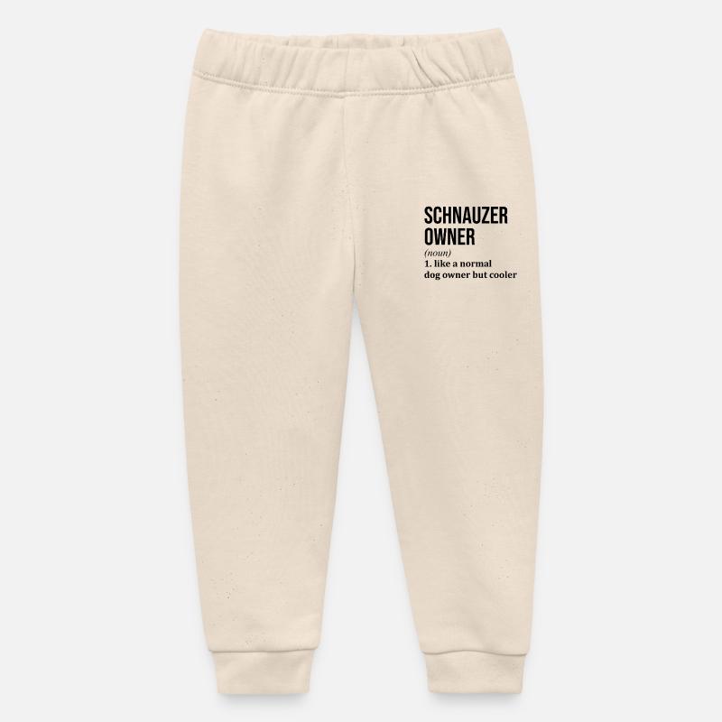 Schnauzer - Pantalon de jogging bébé bio Stanley/Stella - écru doux