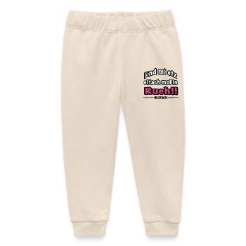 lönd mi etz eifach mol in Rueh - Baby Organic Sweatpants by Stanley/Stella - soft Ecru - Front