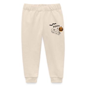 Halloween Kürbis Silhouette - Baby Organic Jogginghose Baby Tumbler von Stanley/Stella - Natur - Vorne
