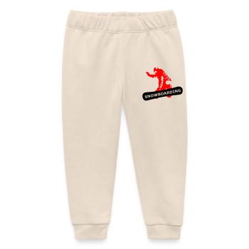 Snowboarding - Baby Organic Jogginghose Baby Tumbler von Stanley/Stella - Natur - Vorne