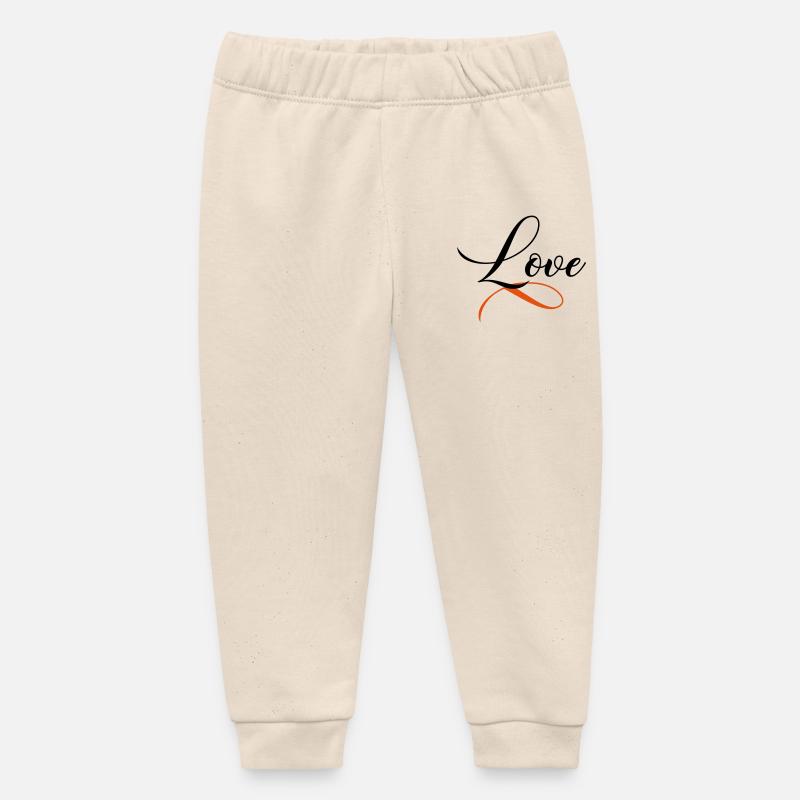 Love - Pantalon de jogging bébé bio Stanley/Stella - écru doux