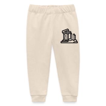 ruins - Baby Organic Sweatpants by Stanley/Stella - soft Ecru - Front