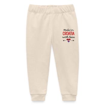 Made in Croatia with Love – Babykleidung - Baby Organic Jogginghose Baby Tumbler von Stanley/Stella - Natur - Vorne