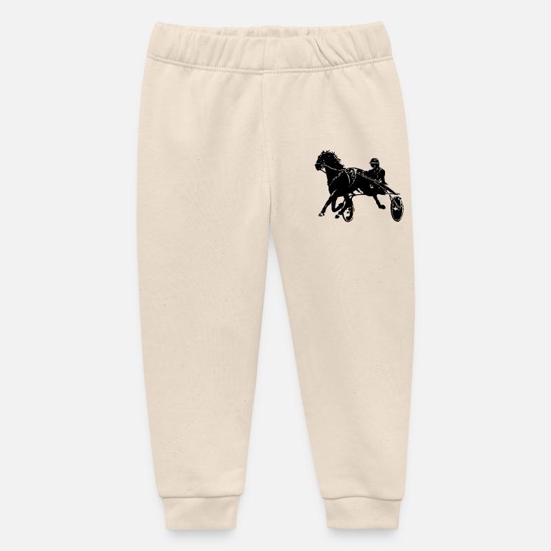 Trotteurs trotteurs - Pantalon de jogging bébé bio Stanley/Stella - écru doux