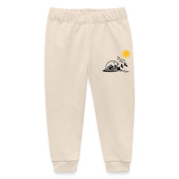 Schneekugel mit Sonnenblume und Sonne - Baby Organic Jogginghose Baby Tumbler von Stanley/Stella - Natur - Vorne