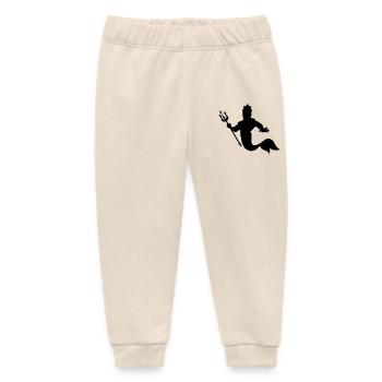 Triton King underwater king Neptunes - Baby Organic Sweatpants by Stanley/Stella - soft Ecru - Front