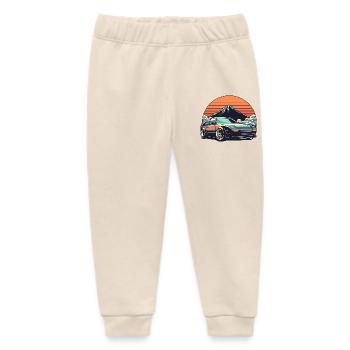 JDM-Auto Japanische Retro-Autorenn-Drift-Legende - Baby Organic Jogginghose Baby Tumbler von Stanley/Stella - Natur - Vorne