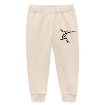 Fechter Skizze - Baby Organic Jogginghose Baby Tumbler von Stanley/Stella - Natur - Vorne